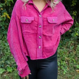 Waffle Knit Shacket - Free People Dupe